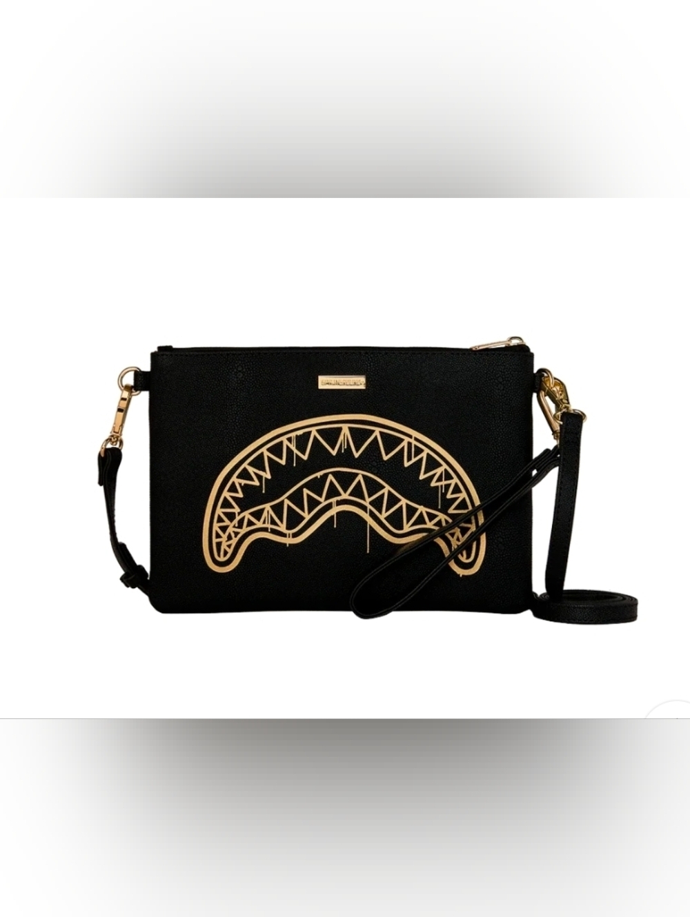 SPRAYGROUND GOLD FANG CROSSOVER CLUTCH